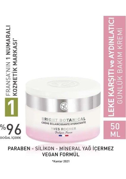 Bright Botanical-C & E Vitaminli Leke ve Kırışık Karşıtıydınlatıcı ve Ton Eşitleyen Krem 50ML