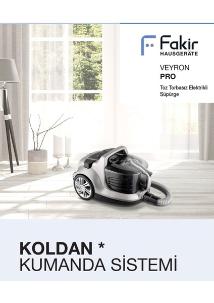 Veyron Prorose 850 W Toz Torbasız Kumandalı Kontrol Hepa Filtre Turbo Halı Döver Başlıklı Süpürge + Yedek Filitre Seti + Tiftik Makinesi modelleri