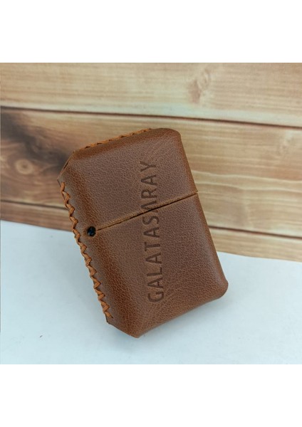 Galatasaray Kişiye Özel Hakiki Deri Benzinli Çakmak
