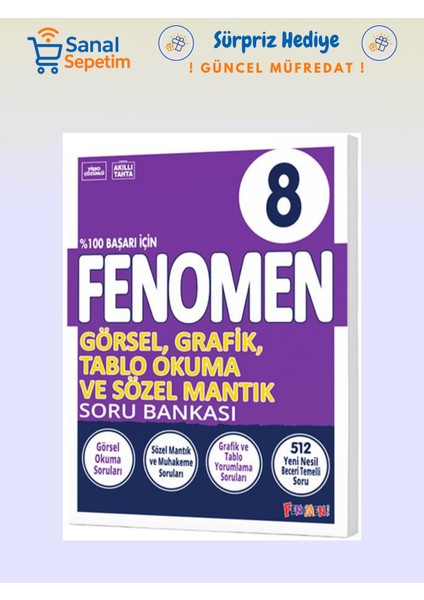 8. Sınıf Görsel, Grafik, Tablo Okuma ve Sözel Mantık Soru Bankası
