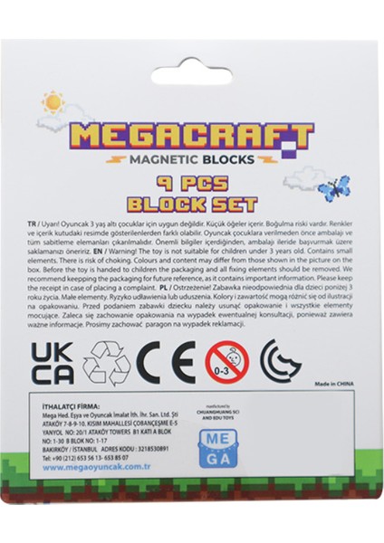 Megacraft 9 Parça Altın Kömür Blok fırsatları