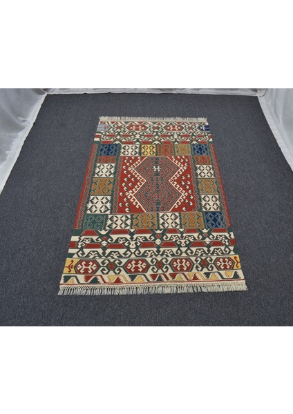 El Dokuma Benzersiz Yağcıbedir Yörük Yün Kilim 6410 fiyatları