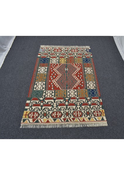 El Dokuma Benzersiz Yağcıbedir Yörük Yün Kilim 6410 modelleri