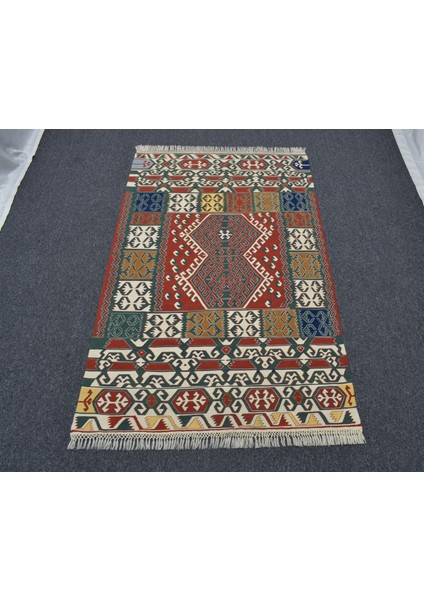 El Dokuma Benzersiz Yağcıbedir Yörük Yün Kilim 6410 fırsatları