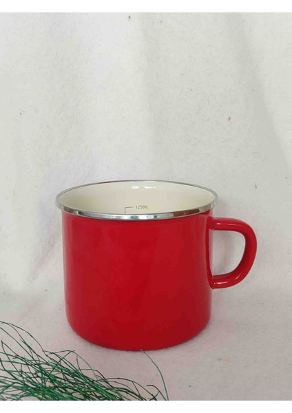 Kırmızı Emaye Sütlük 1,5 Litre 15 cm Çap Yoğurt Süt Çorba Yumurta Haşlama Kabı fiyatları
