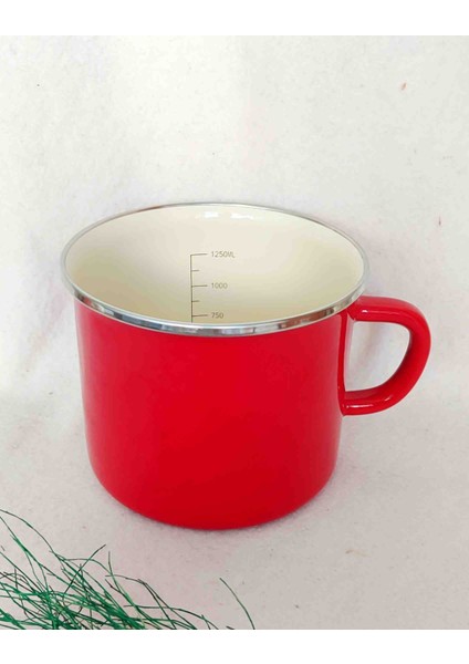 Kırmızı Emaye Sütlük 1,5 Litre 15 cm Çap Yoğurt Süt Çorba Yumurta Haşlama Kabı modelleri