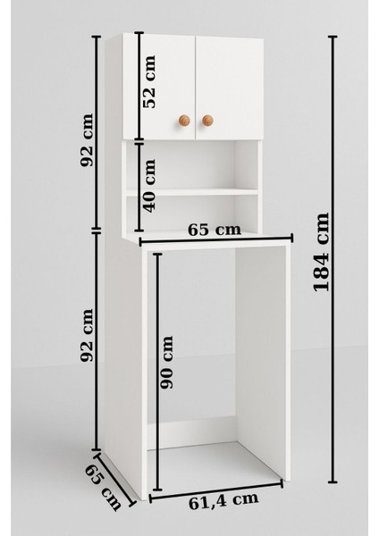 Çamaşır Makinesi Dolabı Kurutma Makinesi Dolabı BCMD003 indirimleri