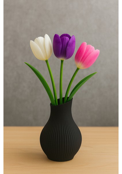 Renkli Dekoratif Vazo – 20 cm (Çiçekli Masa ve Ev Süsü) fiyatları