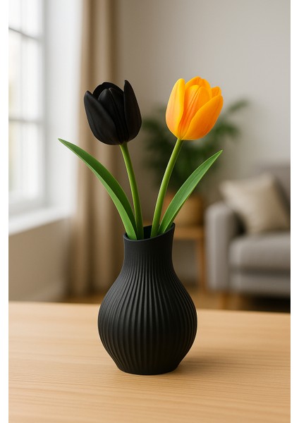 Renkli Dekoratif Vazo – 20 cm (Çiçekli Masa ve Ev Süsü) modelleri