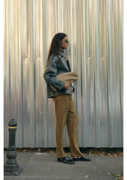 Loafer 2507 - Parmak Arası Çapraz Siyah Kadın Loafer