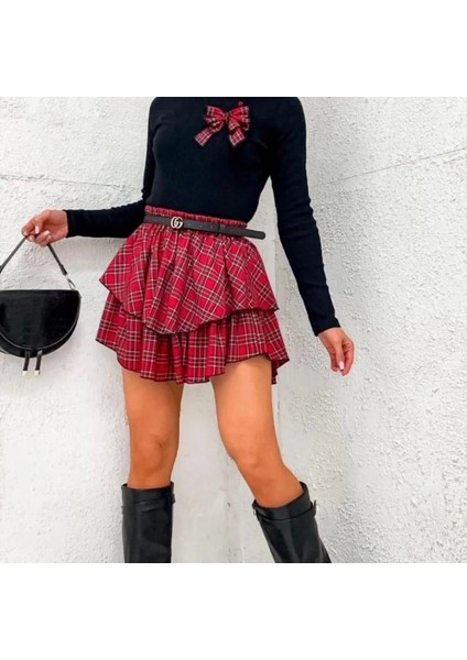 Mdb Kadın Dijital Baskılı Dalgıç Kumaş Fıyonk Aksesuarlı Takım fiyatları