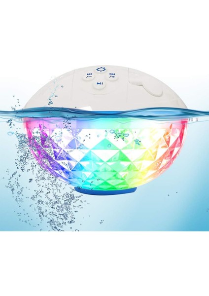 Havuz Işığı Bluetoothlu Havuz Hoparlörü Su Geçirmez Hoparlör Taşınabilir Rgb LED Işıklı