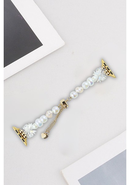 Apple Watch 10/11/9/8/7/6/5/4/3/SE/ULTRA/HK/PRO/MAX 49MM 46MM 45MM 44MM 42MM Kordon Boncuk Kalp Fiyonk modelleri