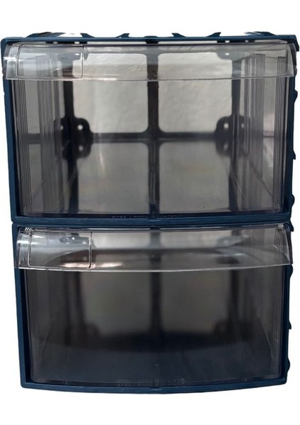 Plastik Çekmeceli Kutu 2 Çekmeceli 760-M