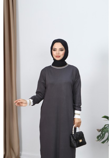 Sim Detaylı Merserize Elbise modelleri