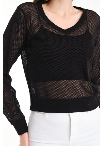 Uzun Kol V Yaka File Bluz