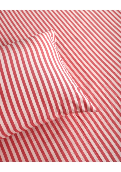 Kırmzı Çizgili Çift Kişilik Lastikli Çarşaf fiyatları