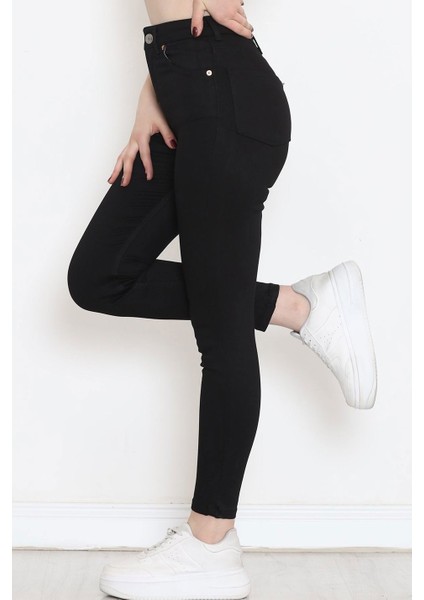 Dar Paça Solmayan Pantolon Siyah1 - 1824.1431.