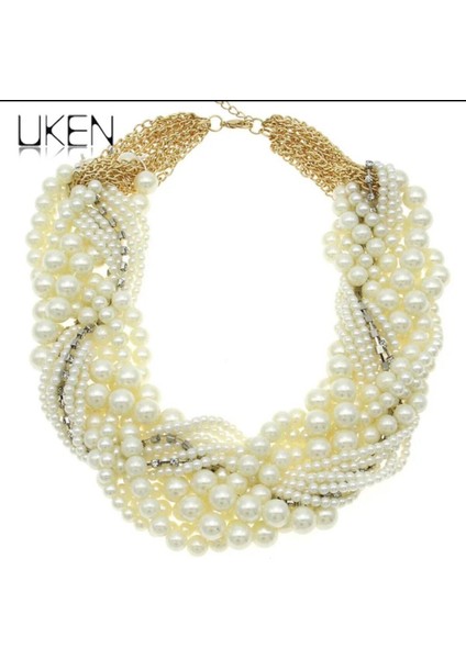 Şıklığınızı Tamamlayacak Taşlı Inci Kolye