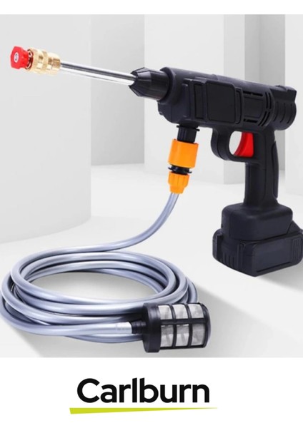 Premium Süper Güçlü 48V Şarjlı Çift Bataryalı Taşınabilir Basınçlı Yıkama Bahçe Sulama Oto Tabancası fiyatları