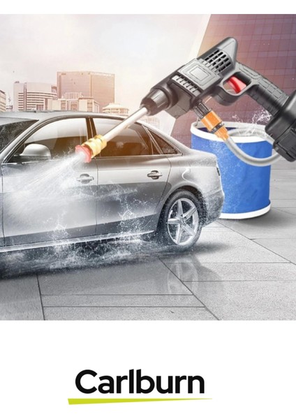 Premium Süper Güçlü 48V Şarjlı Çift Bataryalı Taşınabilir Basınçlı Yıkama Bahçe Sulama Oto Tabancası indirimleri