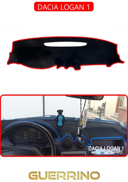 Dacıa Logan 1torpido Koruma Halısı Kırmızı Kenar