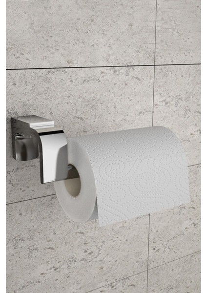 Gri Krom Uzun Havluluk ve Kağıtlık Seti, Şık Banyo Dekorasyonu fiyatları