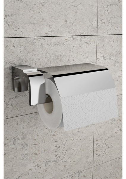 Gri Krom Uzun Havluluk ve Kağıtlık Seti, Şık Banyo Dekorasyonu fırsatları