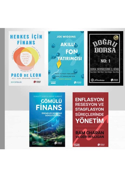 Hekes Icin Finans + Akilli Fon Yatirimcisi + Dogru Borsa + Gomulu Finans + Enflasyon Resesyon ve Staglasyon Sureclerinde Yonetim =5 Set