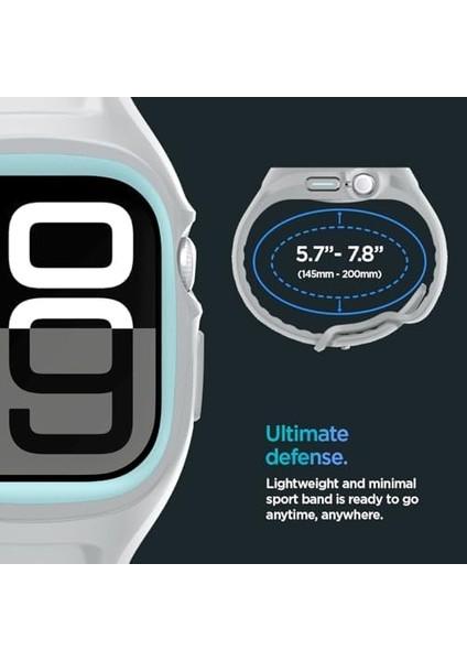 Watch 46MM Seri 10 Kılıf ve Kordon Kayış Liquid Air Pro Gray - ACS09318 modelleri