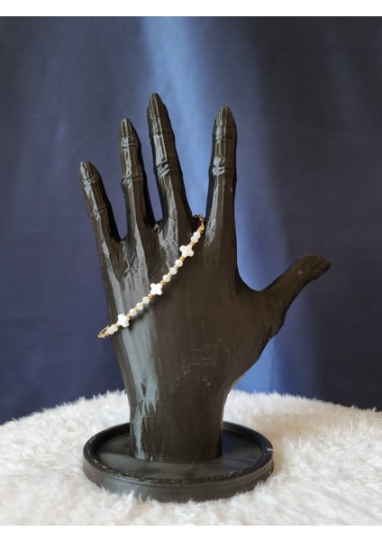 Taş Detaylı Çelik Bileklik