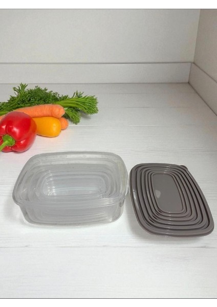 6'lı Saklama Kabı Seti (300 ml - 3150 Ml) fiyatları