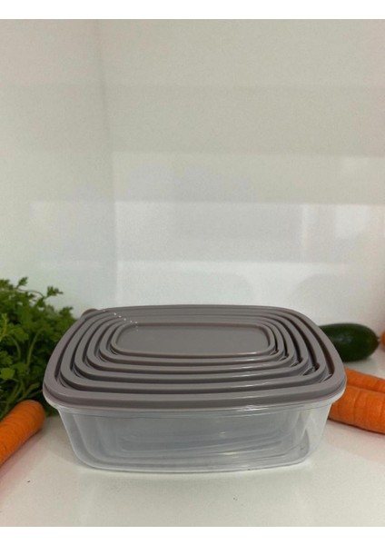 6'lı Saklama Kabı Seti (300 ml - 3150 Ml) modelleri