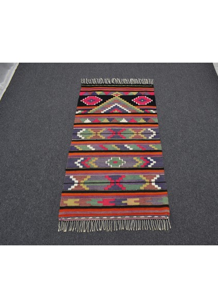 El Dokuma Renkli Otantik Şaheser Malatya Yün Kilim 6399 fiyatları