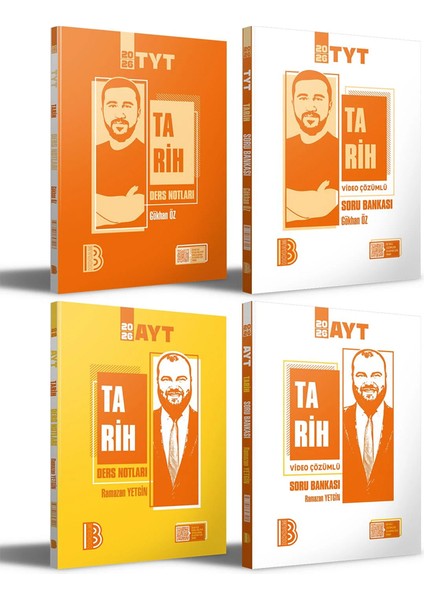 2026 Tyt - Ayt Tarih Ders Notları - Soru Bankası Seti Benim Hocam Yayınları