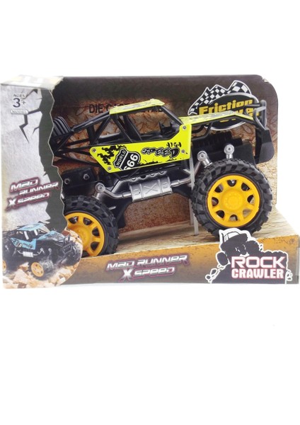 Rock Crawler Metal Büyük Sürtmeli Arazi Aracı Sarı modelleri