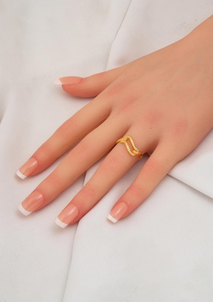 Zikzaklı Ajda 14 Ayar Altın Kaburga Yüzük fiyatları