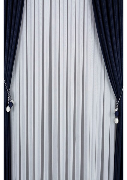 Ağır Gramalı Lüks ve Estetik Dokunuş Bambu Model 1/2 Seyrek Pileli Tül Perde