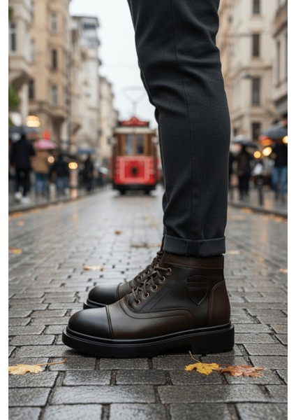 Gusta Bağcıklı Fermuarlı Içi Kürklü Erkek Kışlık Bot fiyatları