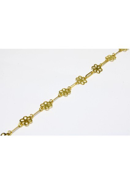 14 Ayar Altın Papatya Modeli Bileklik modelleri