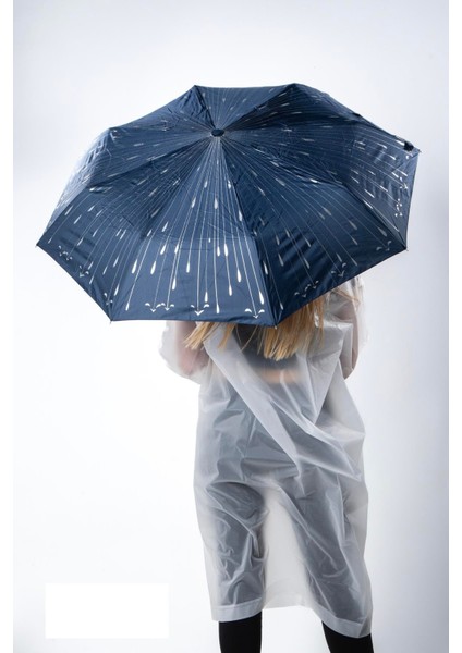 Damla Desenli Fiberglass Güçlü Mekanizma Tam Otomatik Kadın Şemsiye fiyatları