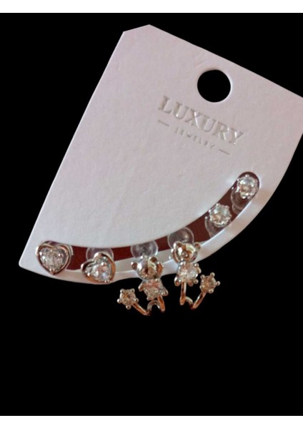 Gümüş Renk Çelik Küpe Seti fiyatları