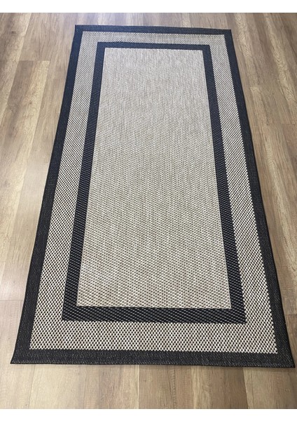 1149 Bej Siyah Sisal Plus Jüt Halı