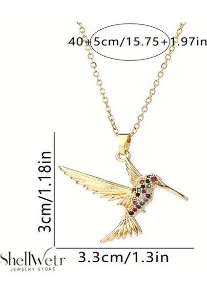 Arı Kuşu Detaylı Parlak Taşlı Kadın Çelik Kolye Yeniden Doğuşu Temsilini Boynunuzda Şık Görünümle Taçlansın fiyatları