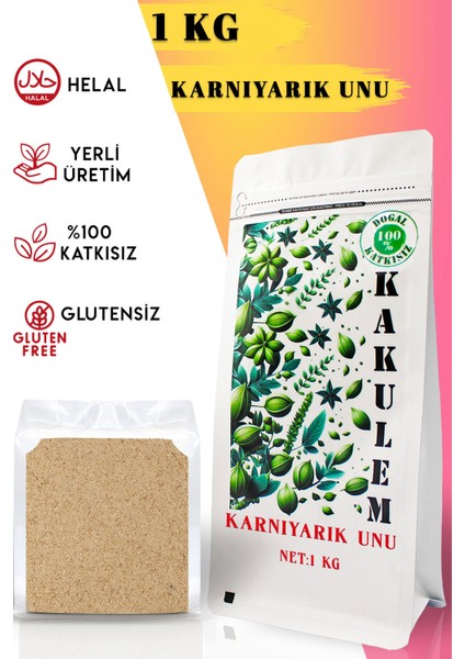 Glutensiz Sertifikalı Karnıyarık Unu Tohum Tozu 1 kg