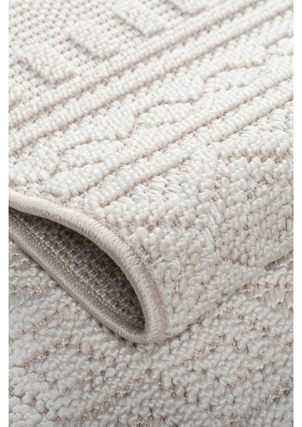 Dekoratif Loop Sisal Halı Tozumaz Polipropilen Dokuma Taban Modern Koridor Oda Halısı Krem modelleri