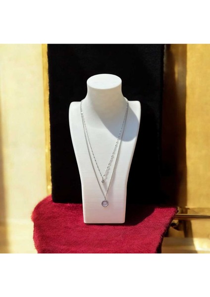 Çift Zincir Çelik Kolye