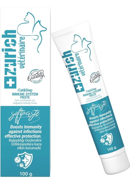 Zurich Kedi Köpek Bağışıklık Güçlendirici Paste 100 G fiyatları