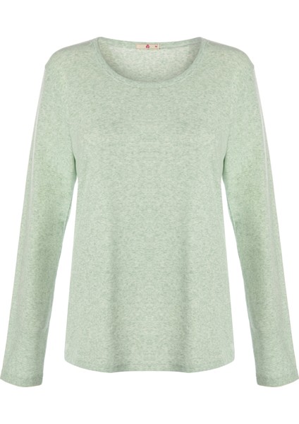 Kadın Pamuklu Kaşkorse Üst Etiket Detaylı Çizgili Pijama Takımı fiyatları