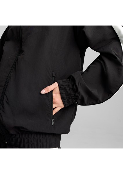 T7 Oversized Track Unisex Siyah Ceket.01 modelleri